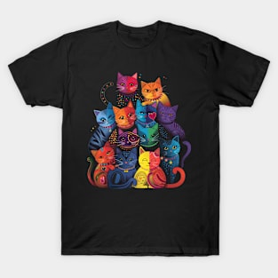 Cat LGBT on Stage T-Shirt